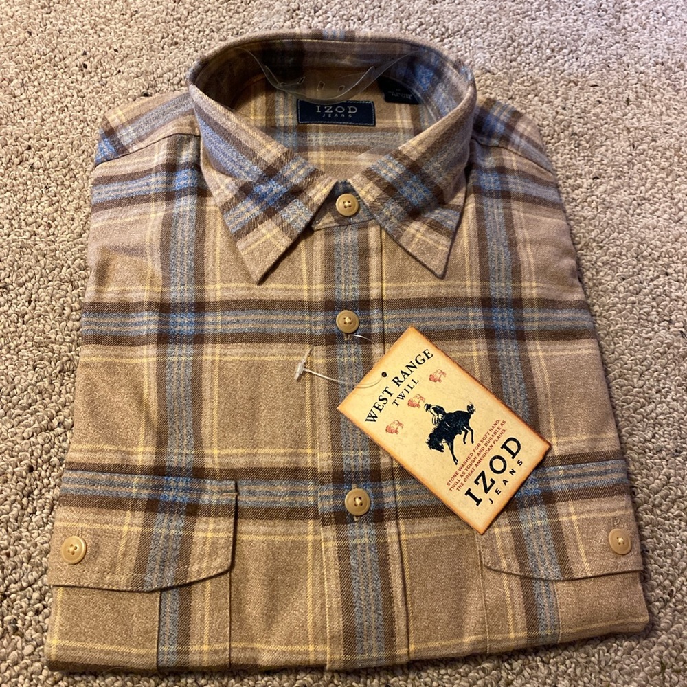 IZOD jeans flannel button up